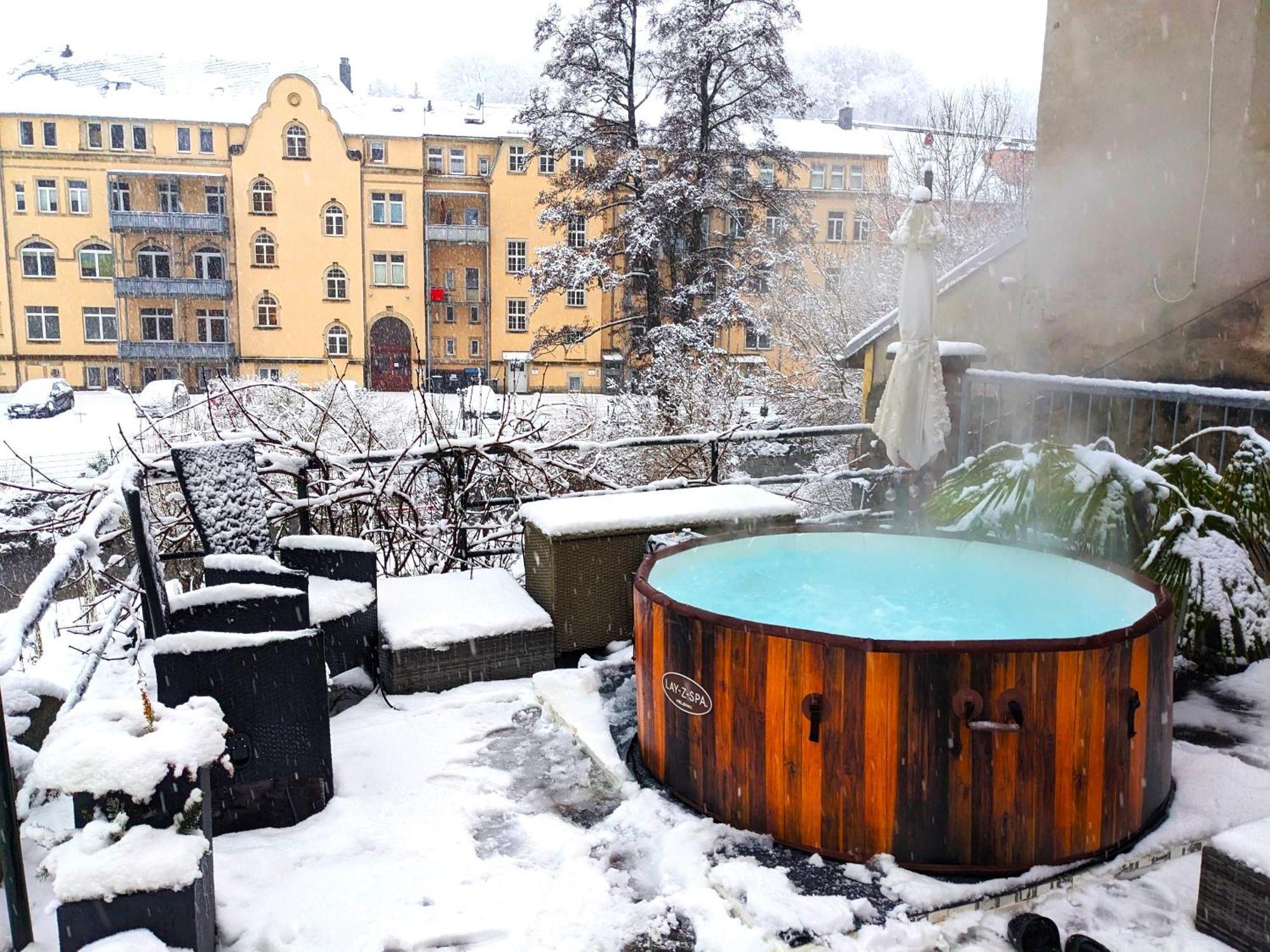 F2 - Urlaubsmagie Sauna, Whirlpool, Pool & Garten Sebnitz Εξωτερικό φωτογραφία